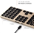 Aluminum Bluetooth Keyboard with Numeric Keypad  Compatible with iMac iPad  MacBook  iPhone  の画像