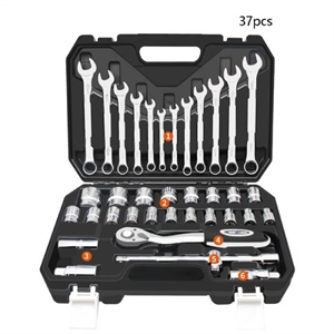 46 Pcs Car Repair Tool Combination Tool Set Spanner Screwdriver Head Set