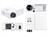 2400 lm HD LCD-LED video projector with integrated media player