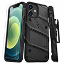 Image de Heavy-Duty Military Grade Drop Protection with Kickstand Included Belt Clip Holster Tempered Glass for iPhone 12 Mini