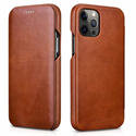 Genuine leather phone flip case for iPhone 12 and 12 Pro