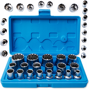 Image de 19 Piece Universal Spline Socket Set