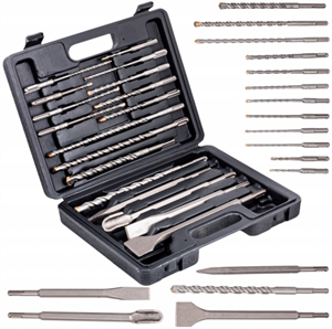 17 Piece Drill Set Drill Bit for Concrete SDS Plus Chisel