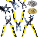 128 Piece Eyes Rivet Punch Pliers Set