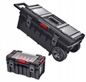 Rolling Toolbox with Foldable Handle