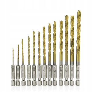 13 Piece Hex Drill Bits Set