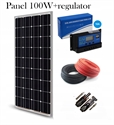 Изображение Солнечная панель + регулятор 10A 100W Солнечная батарея