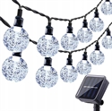 30 LED SOLAR GARDEN LIGHTS BALLS 6.5M の画像