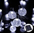 30 LED SOLAR GARDEN LIGHTS BALLS 6.5M の画像