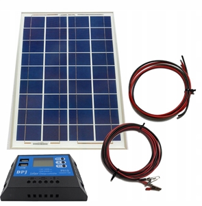 Solar Panel Solar Regulator 20W 12V USB LCD