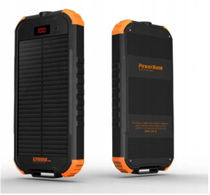 Image de Solar Power Bank 12000mAh Solar Emergency Battery