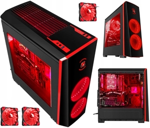 Gaming PC Computer Case ATX LED