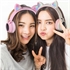 Image de Wireless Bluetooth LED Headphones Cat Ears Long Standby Time Headset with Built-in Microphone