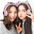 Изображение Беспроводные светодиодные наушники Bluetooth Cat Ears Гарнитура с длительным временем ожидания и встроенным микрофоном