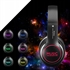 Adjustable Headset LED RGB Wireless Bluetooth MP3 Radio FM Headphones IPX9 Waterproof with Built-in Microphone