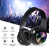 Over-ear Wireless LED Bluetooth Headphones with Built-in Mcrophones