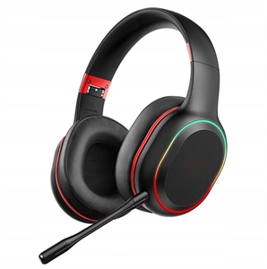 Picture of Foldable Wireless RGB Gaming Headphones for Gamers with a Detachable Microphone