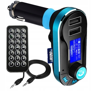 Image de Car Hands Free Charger FM Wireless Bluetooth Transmitter