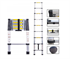 Image de 2.6m Telescopic Ladder New Aviation Aluminum Transport Length 45.5 cm