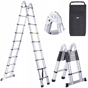 2 Sided telescopic ladder 5.60m 2x9