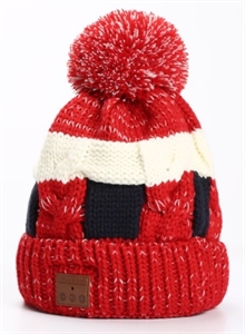 Warm Winter Hat With Built-in Bluetooth Earphones And Microphone の画像