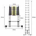 Adjustable Telescopic Ladder 4.1m