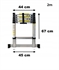 Picture of Adjustable Telescopic Ladder 2m