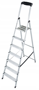 Picture of Aluminum Ladder 1x7 3.50m with Shelf