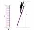 Image de Industrial Ladder 11 Steps Aluminum Ladder Up to 150KG