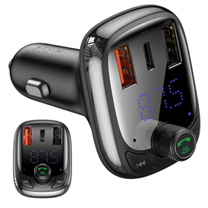 BlueNEXT Bluetooth FM Transmitter Car Charger 36W PD 3.0 QC 4.0 USB C Fast Charger の画像