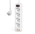 Picture of HOBBYTECH 4 Outlet Power Power Strip EU Plug Wall Socket with PD 20W QC3.0 USB Fast Charging Power Strip