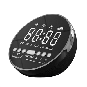 Изображение Smart Wireless Bluetooth Alarm Clock Led Mirror Loudspeaker Speakers