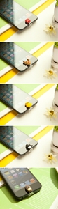 Picture of Anti-Dust Dock Plug Stopper Lightning Cap Cute For iPhone 6/Plus/5/5s/4/4s