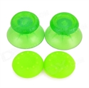 Picture of Plastic  Silicone 3D Joystick Caps Covers for PS4  Translucent Green (2 PCS)