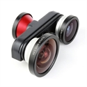 4IN1 Macro +fisheye+ 5Xtelephoto+fisheye on the front lens Special for iPhone5/5S の画像