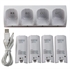 4 Charger Charging Dock Station+4 Battery Packs For Nintendo Wii Remote Control の画像