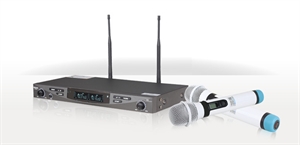 Image de Whole Metal Reciever & Mic Wireless Professional UHF dual channels  Microphone System