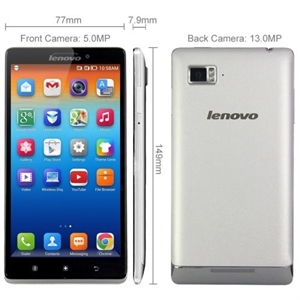 5.5" Lenovo K910 VIBE Z 2+16GB 3G Android 4.2 Smartphone Quad Core Dual SIM の画像