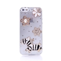 Rhinestone Apple iPhone 5 5S Zebra Case little daisy Crystal Luxury Pink Diamond Design の画像