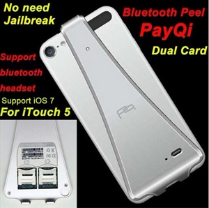 Bluetooth Peel PayQi V4.0 Dual Sim Adapter IOS 7 for iPod touch 5 ipad mini  の画像