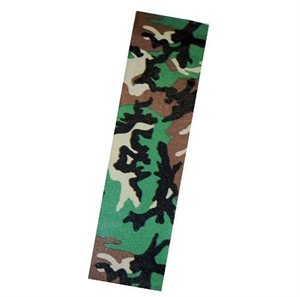 Image de SKATEBOARD GRIP TAPE CAMOUFLAGE GREEN GRAPHIC 33"X9"