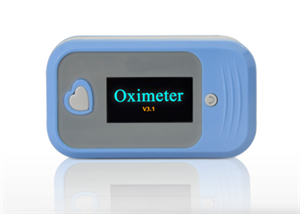 Bluetooth Finger Pulse Oximeter Portable Fingertip Pulse Oximetry Finger Clip SPO2 PR Small OLED Display Blood Oxygen の画像