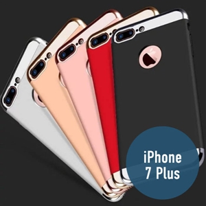 TPU and PC iPhone 7 Plus 5.5inch  Electroplated three stage phone case Metal paint Electroplated mobile phone case Protective case Protective cover Metal shell