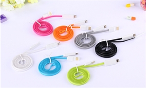 Изображение 1 M Universal  Noodle USB Sync Data Charger Cable Glowing at night for iPhone 6s SE 5 5s 6 plus 7