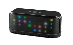 Firstsing Colorful LED Mini Stereo Bluetooth Speaker Portable Station with 9 different LED