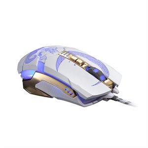 Изображение Firstsing Mute Gaming Mouse 3200DPI with 4 Level Adjustment 4 Color Breathing Backlight 7 Key Smart Macro Definition Gamer Mause For pc Laptop