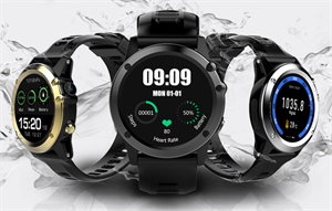 Firstsing 3G Network WIFI GPS Smart Watch IP68 Waterproof Watch Heart Rate Monitor Compass Replaceable Watch Straps の画像