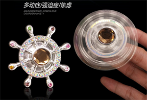 Изображение Firstsing Rudder diamond finger gyro  Hand spinner Toy Finger Spinner  EDC Focus Toy