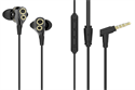 Firstsing Dual Dynamaic Drive Earphones HiFi Super Bass In Ear Headphone with Microphone Volume Noise Cancelling