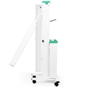 Image de Firstsing Foldable Twin Tubes UV lamp trolley disinfection mobile cart for hospital sterilization